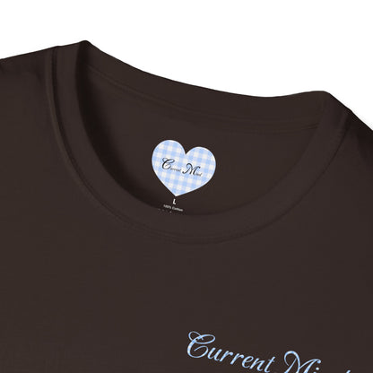 Monogram CM Gingham T-Shirt — Blue Initial Tee